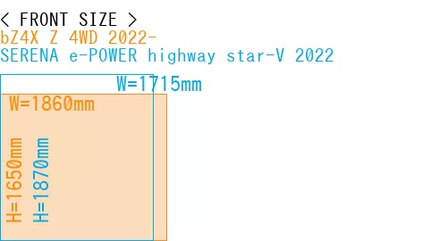 #bZ4X Z 4WD 2022- + SERENA e-POWER highway star-V 2022